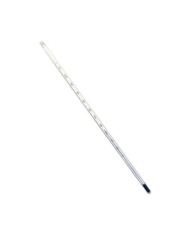 Heathrow Scientific 80704E Thermometer, Blue Liquid, 30 to 220°F, Total Immersion, encapsulated in FEP,15.375", 1/pk