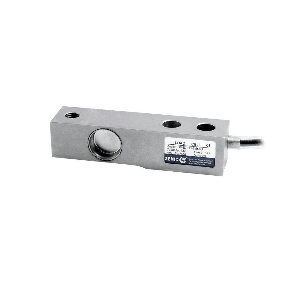 Zemic BM8D (2.5Klb LE - 15Klb) Stainless Steel Shear Beam Load Cell, OIML approved