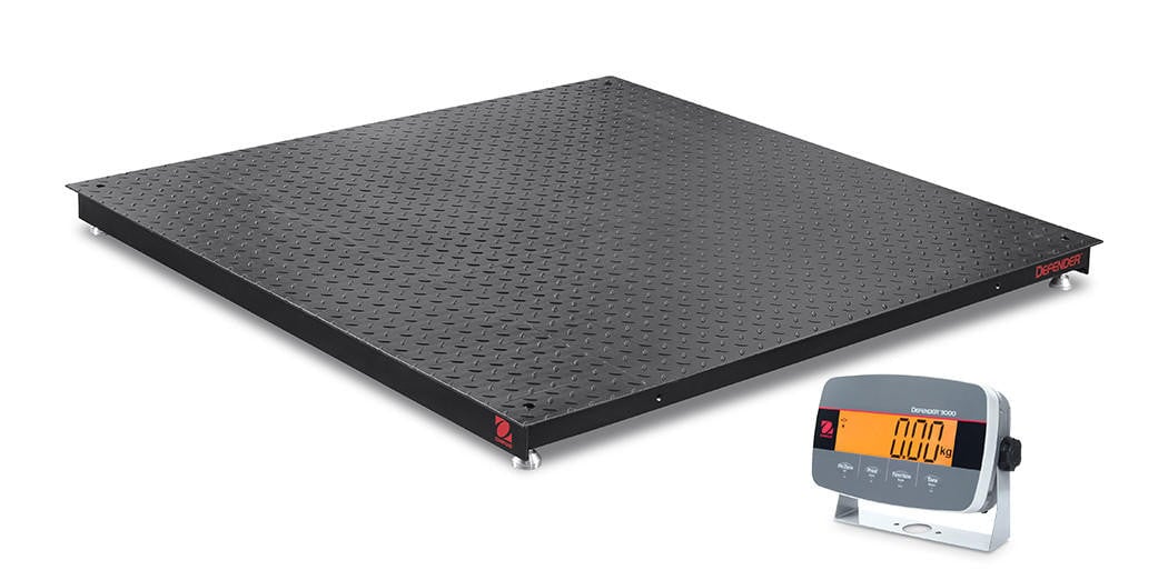 Ohaus i-DF33XW5000C1X Defender 3000 Floor Scale, 5' x 5', NTEP, 5000 lb x 1 lb