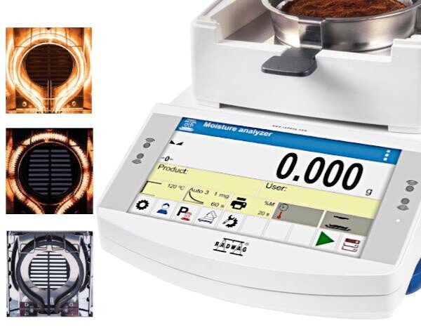 Radwag MA 50.X7.IC.A Moisture Analyzer, 50 g x 1 mg, 0.001%