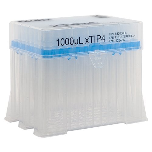 Biotix 63300008 LTS Compatible Pipette Tips 100-1000µL Racked, Sterilized, 8 racks of 96/pack (Rainin Alternative)