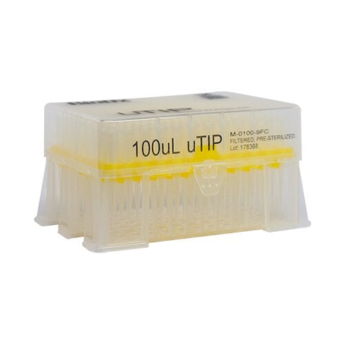 Biotix 63300043 Universal Pipette Tips 10-100 μL Racked, Filtered, Sterilized, 10 racks of 96/pack (Rainin Alternative)