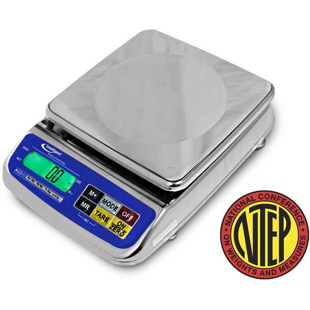 Intelligent Weighing AGS-1500BL Dual Range Toploading Bench Scale, 600/1500 g x 0.2/0.5 g