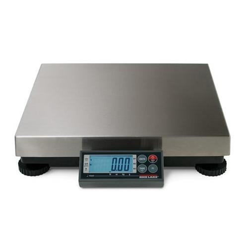 Rice Lake Benchpro Shipping & Postal Digital Scale BP 1214-75s, Stainless Steel Weight Platter, 150 Lb X 0.05 LB, NTEP, Class III
