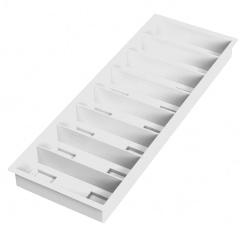 CELLTREAT 229167 Slide Tray, 8 Place, White