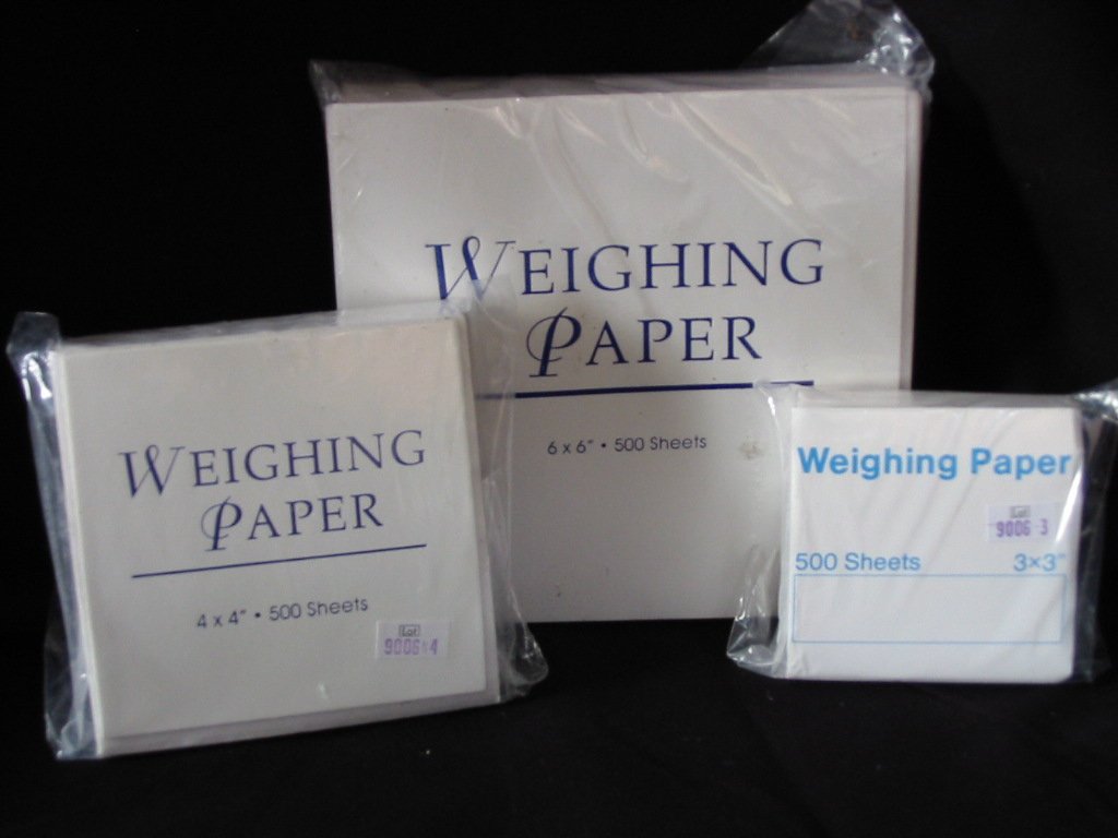 GLASSINE WEIGHING PAPER 12" X 12" (PN: 80046)