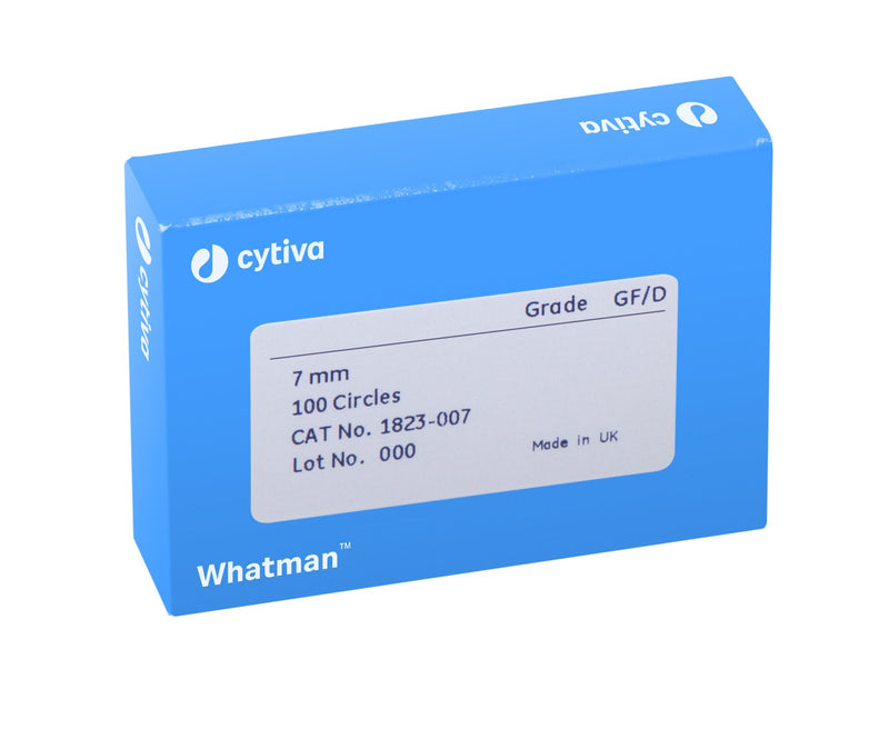 Whatman 1823-021 Filter Circles, 21mm Dia, Binder Free Grade GF/D, 100/pk (PN:1823-021)