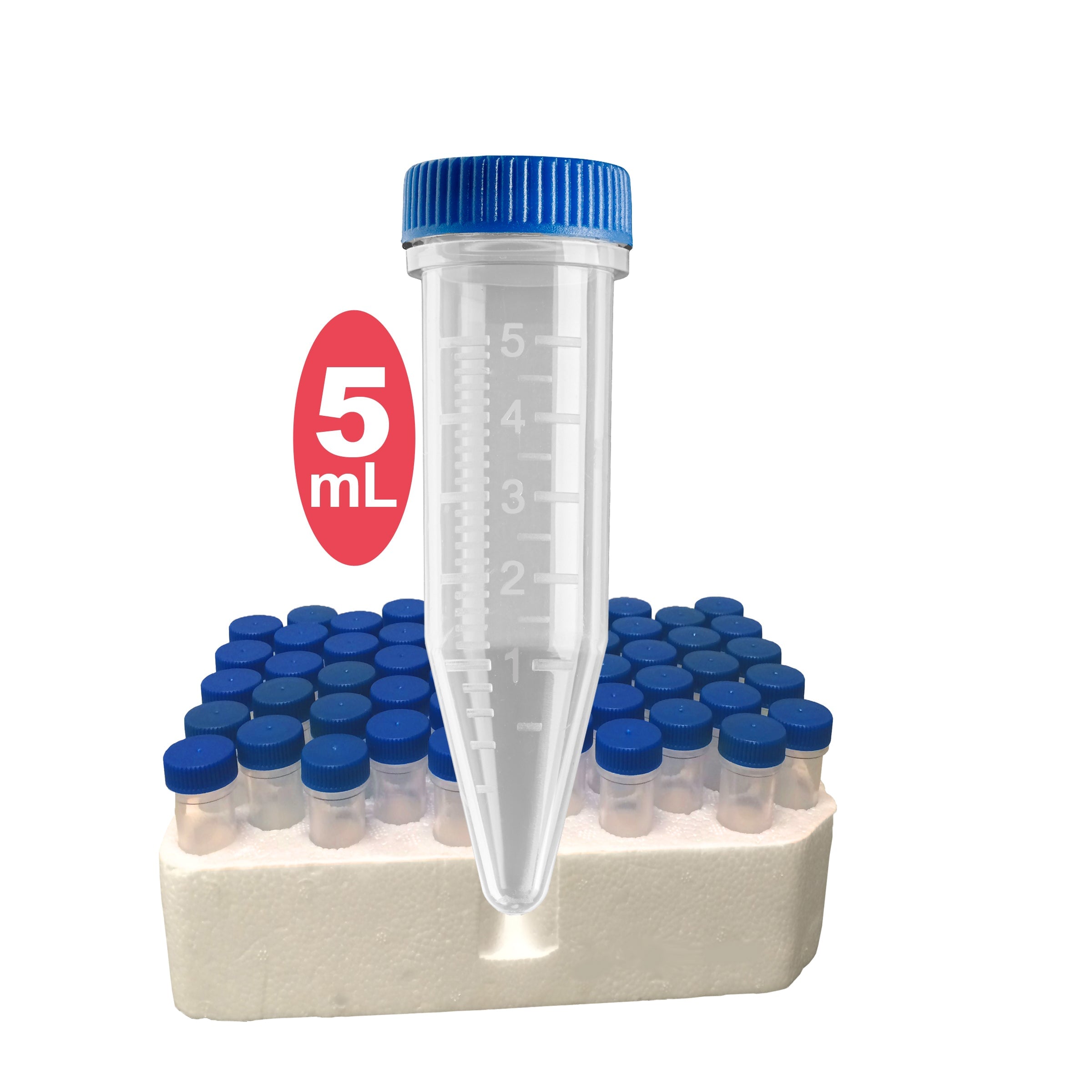 MTC Bio C2530 Screw-cap MacroTube, 5mL, non-sterile, w/ screw caps packed separately, 500/cs