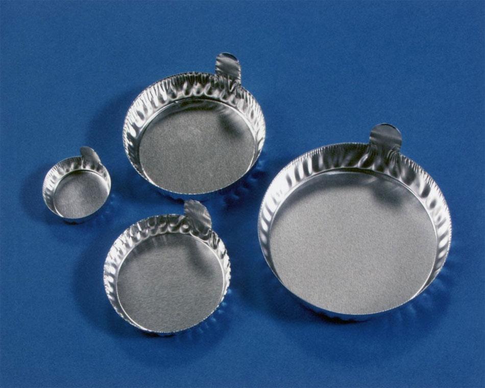 Eagle Thermoplastics D28-500 aluminum dishes: crinkle w/tabs 0.3g, 28 mm i.d. (pn: d28-500) 500 per case
