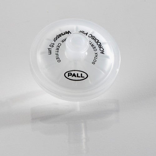 PALL AP-4002 Acrodisc Syringe Filter - 10 µm with Versapor membrane, polypropylene housing, 25mm (1000/pkg)