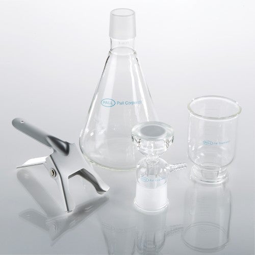 PALL 4013 Glass filter funnel with sidearm support assembly and flask, 300 mL funnel with 1 L flask (1/pkg)