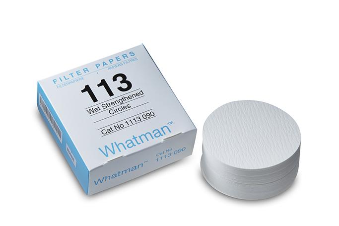Whatman 1113-185 Filter Circles, 185mm Dia, Wet Strengthened Grade 113, 100/pk (PN:1113-185)