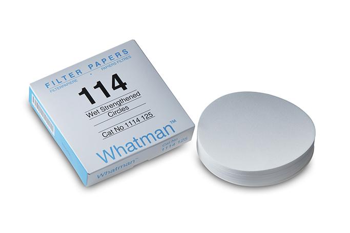 Whatman 1114-240 Filter Circles, 240mm Dia, Wet Strengthened Grade 114, 100/pk (PN:1114-240)