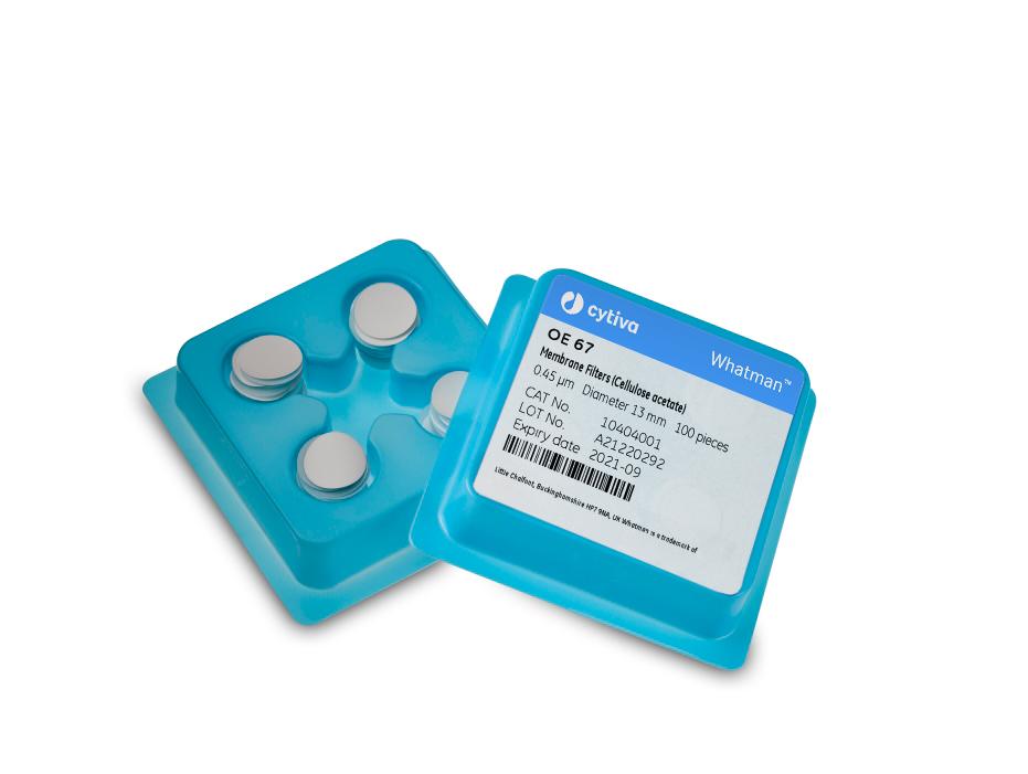 Whatman 7000-0002 White Cellulose Acetate, 25mm Dia, 0.45 micrometer Pore Size, 100/pk (PN: 7000-0002)