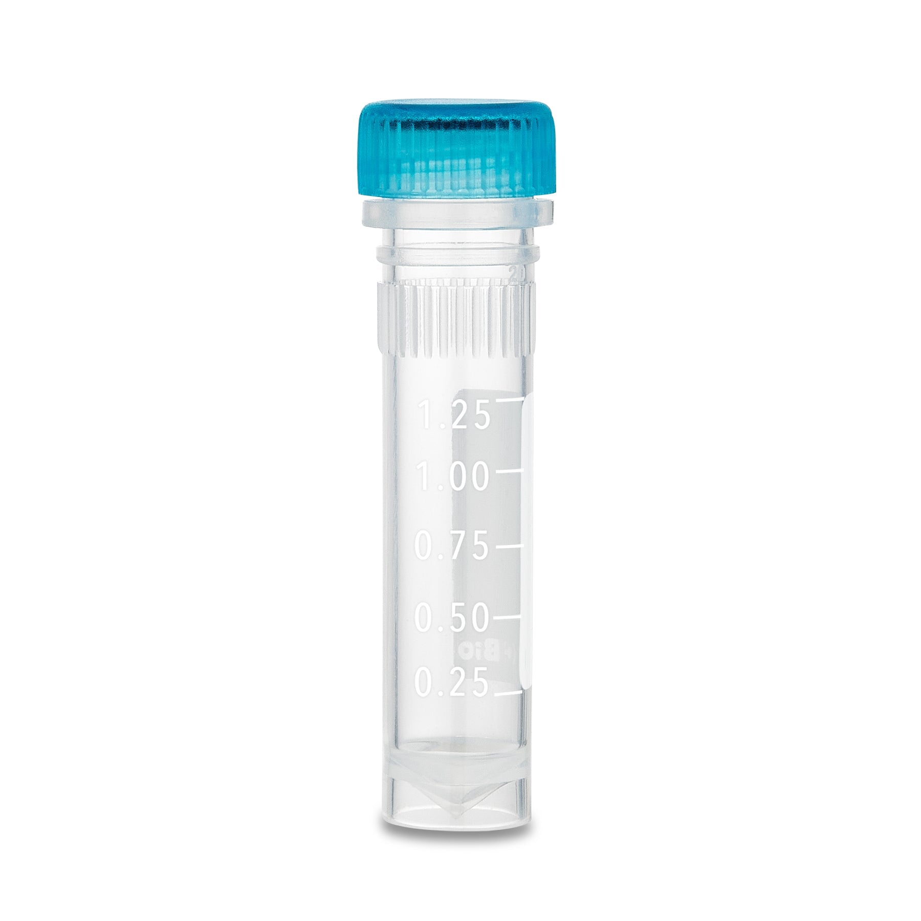 MTC Bio C3220-SG ClearSeal 2.0mL (13.1 x 46.8mm), sterile, w/ O-ring & attached caps, printed graduations, self-standing, 1000/cs