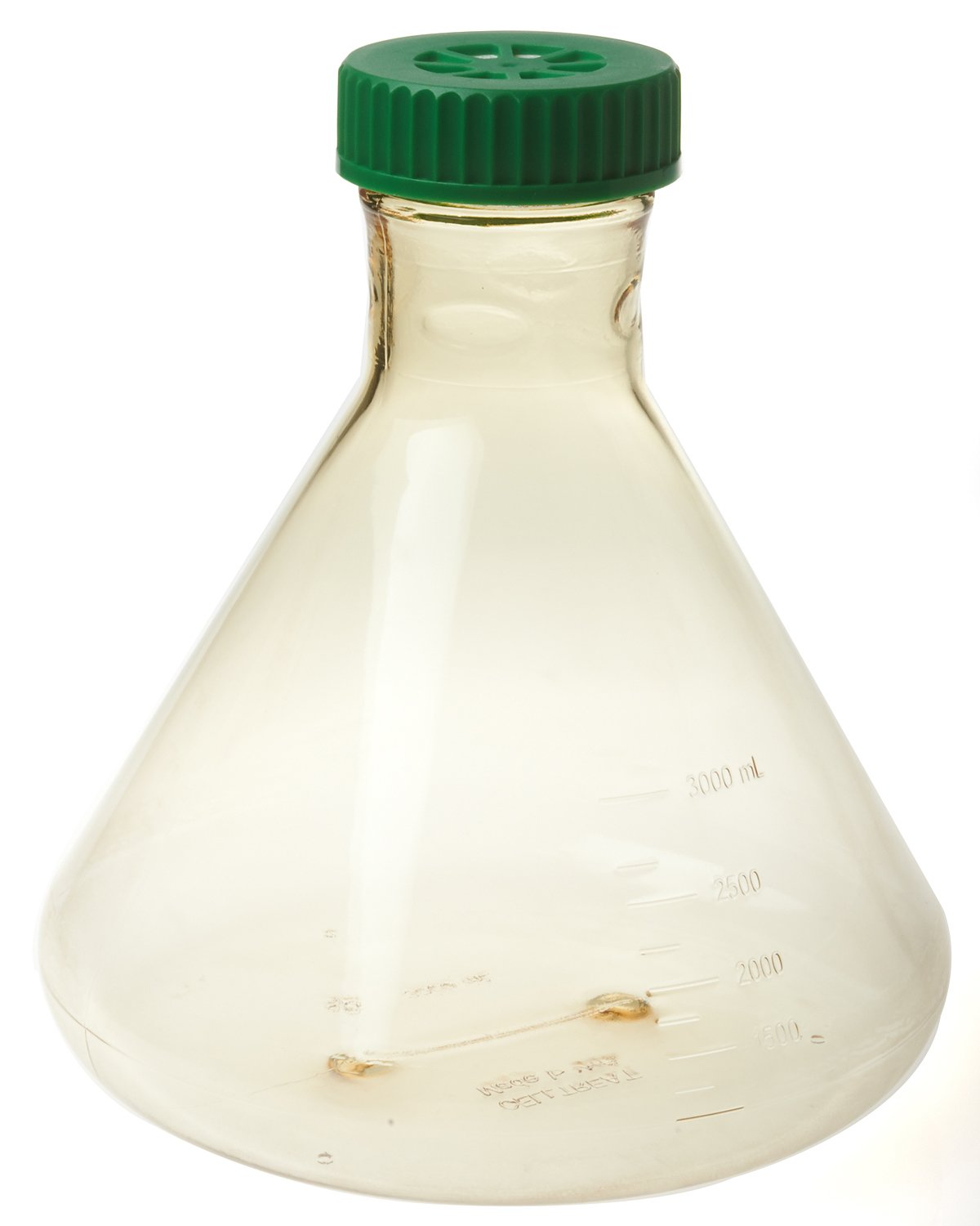 CELLTREAT 229870 3L Fernbach Flask, Vent Cap, Plain Bottom, Sterile (4/pk)