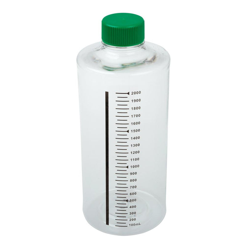CELLTREAT 229584 2000mL Roller Bottle, Non-Vented Cap, Sterile (12/pk)