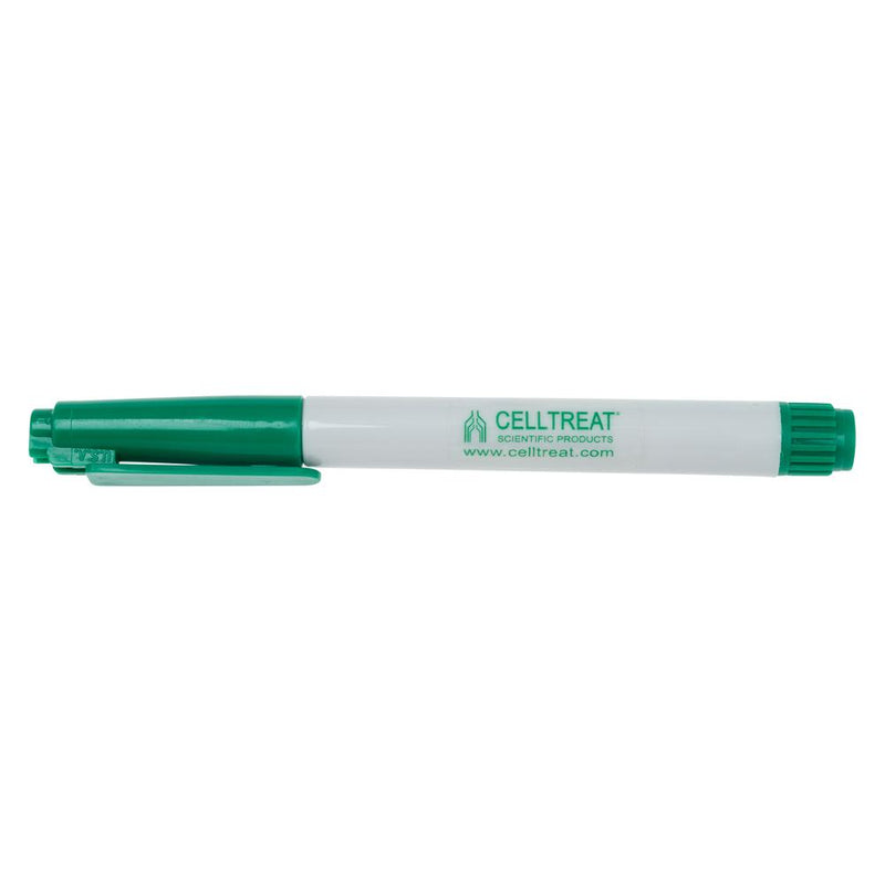 CELLTREAT 229405 Green Tube Marker, Fast Drying (5/pk)