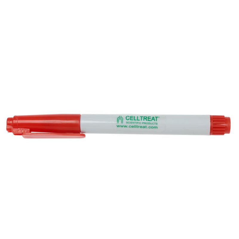 CELLTREAT 229408 Red Tube Marker, Fast Drying (5/pk)