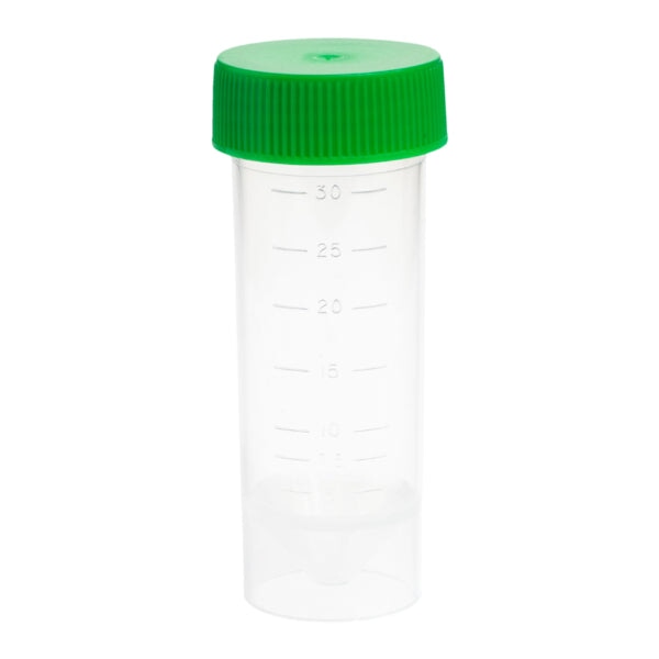 CELLTREAT 229495 Centrifuge Tube and Cap 30mL , Self-Standing, Non-Sterile (Tubes and Caps in Separate Bags), 500/pk