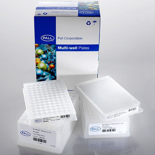PALL 8036 AcroPrep Advance 96-well Filter Plates for Ultrafiltration - 350 µL, Omega 100K MWCO (10/pkg)