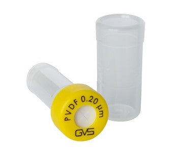 GVS MV32ANPPV002FC01 Syringeless Filter Vial, 0.2µm PVDF Yellow