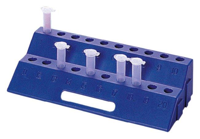 Heathrow Scientific 4284A Microtube Rack 20-Well Rack, Blue