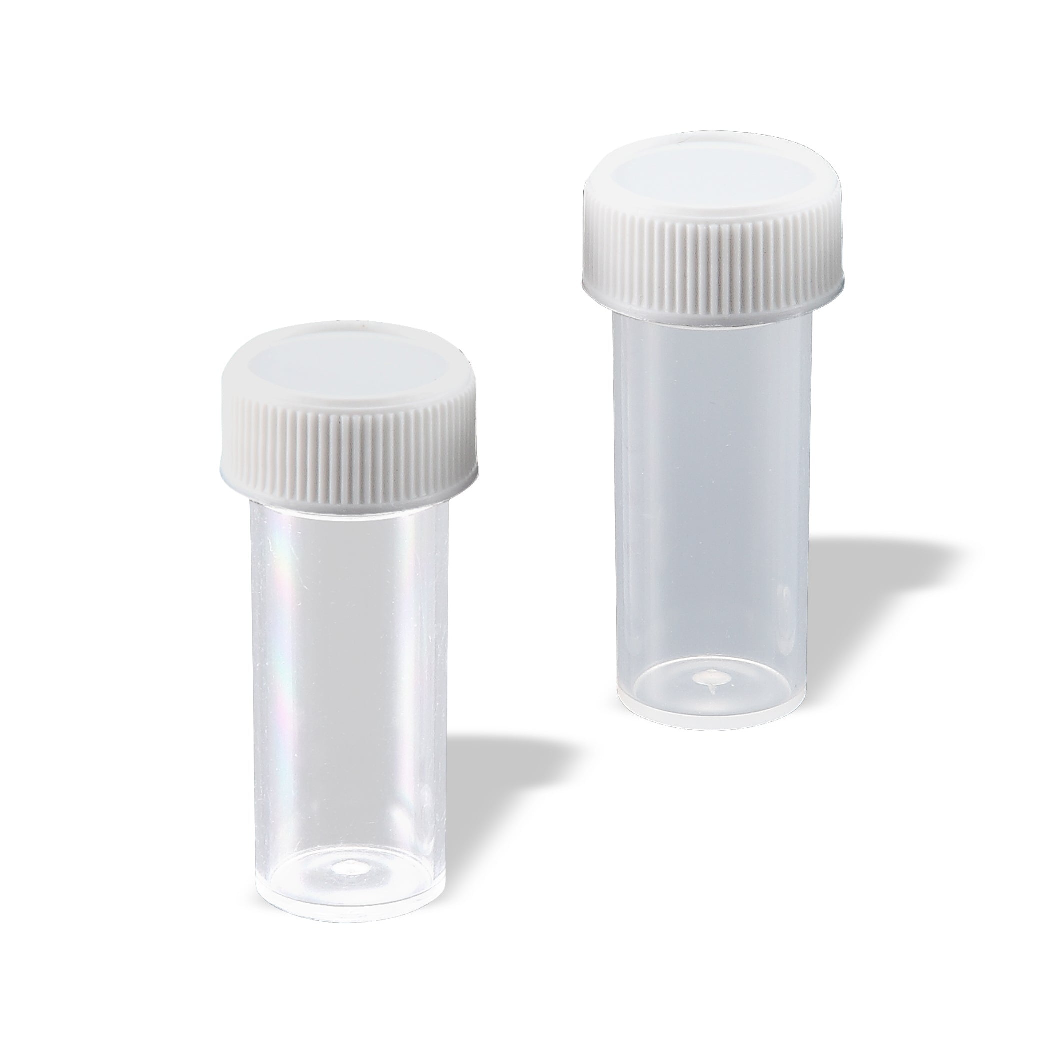 MTC Bio V2251 Specimen Vials, 17x50mm, 7mL, PP, non-graduated, with attached screw-cap, non-sterile, CE, non-toxic, bulk pack of 700