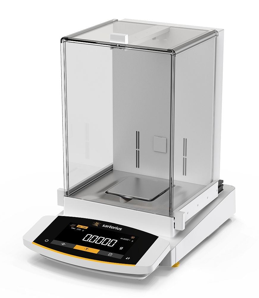 Sartorius MCE224S-2S00-U Cubis II Analytical w/ B&W Touch screen, Manual Doors w/ large draft shield, 220 g x 0.1 mg