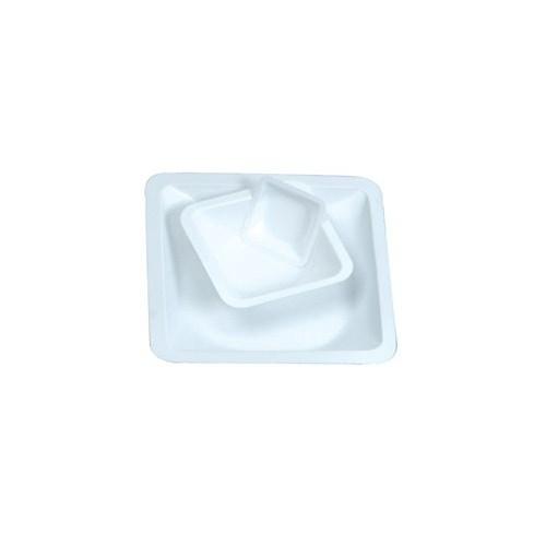Heathrow Scientific 120225 Pour-Boat Weighing Dish, Small, Anti-static, White