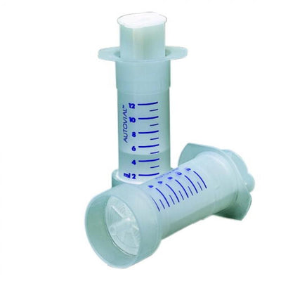 Whatman AV125UGMF Syringeless Filter, Autovial 12 with Glass Prefilter, 0.45 micrometer Pore Size (particle retention rating), Glass Microfiber (GMF), 50/pk PN: AV125UGMF
