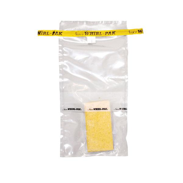 Nasco B01422WA Whirl-Pak® Hydrated Speci-Sponge® Bags - 18 oz. (532 ml) - Box of 100