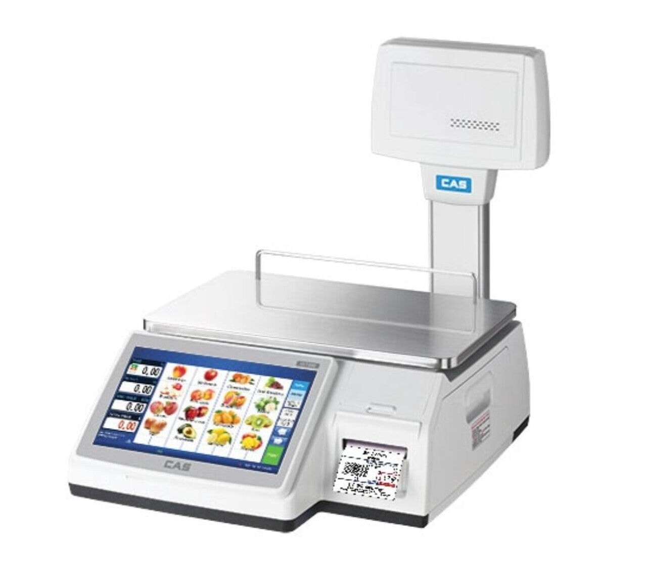 CAS CL7200P-60W Dual Range Label Printing Scale, NTEP, 60 lbs x 0.02 lb