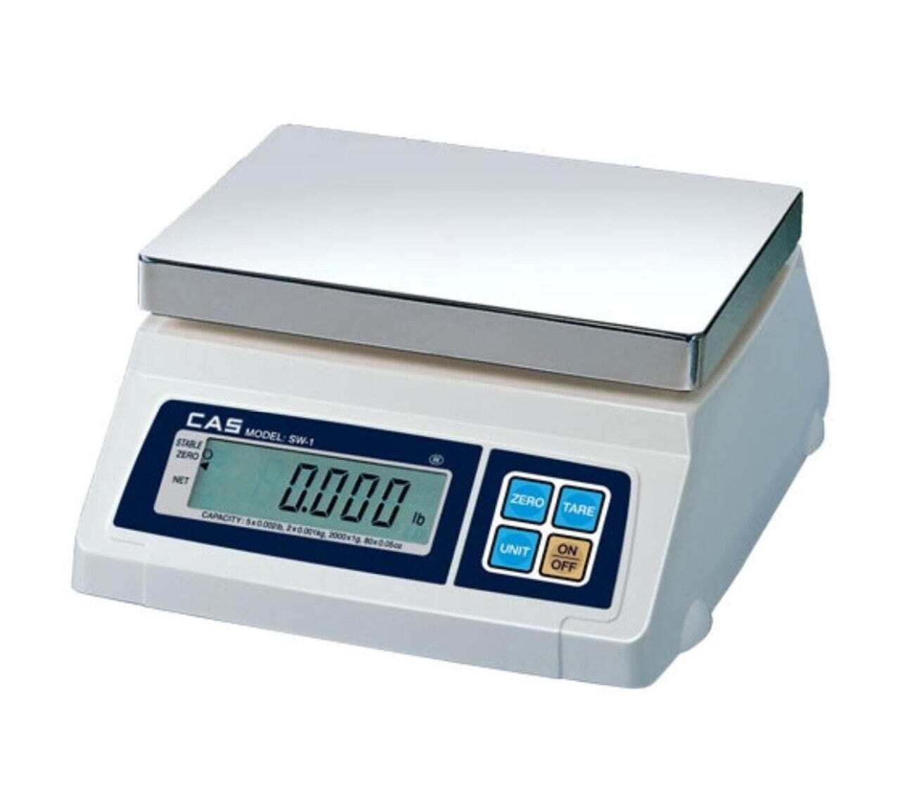 CAS SW-10Z Portion Control Scale, SW-1Z Series, 10 lb x 0.005 lb