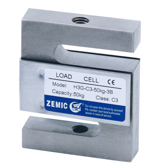 ZEMIC H3G nickel plated alloy steel S-type load cell, OIML approved (2Klb-2.5Klb)