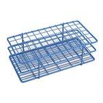 Heathrow Scientific 120089 Coated Wire Tube Rack 10-13mm 6x12 Format, Blue