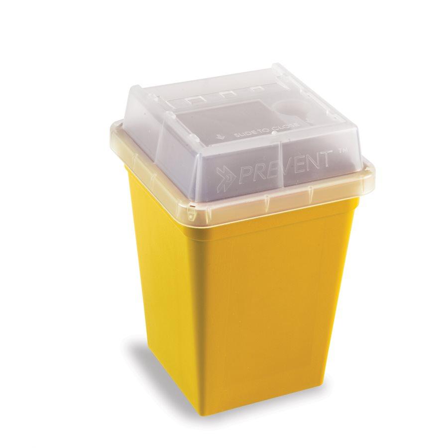 Heathrow Scientific 120178 Sharps Container, Quart ( 1 L), Yellow