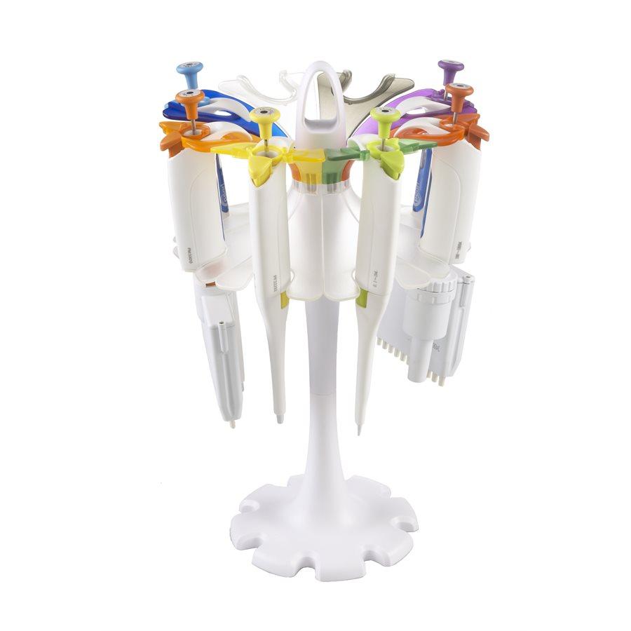 Heathrow Scientific 120480 Universal Carousel Pipette Stand, Blue/Green