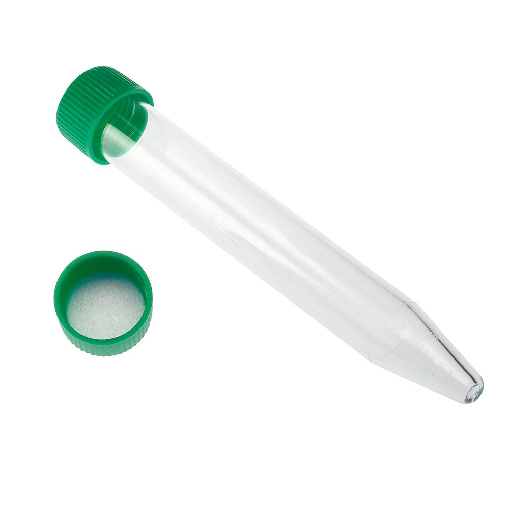 CELLTREAT 229491 15mL Polystyrene Centrifuge Tube, Sure Cap - Bag, Sterile (500/pk)