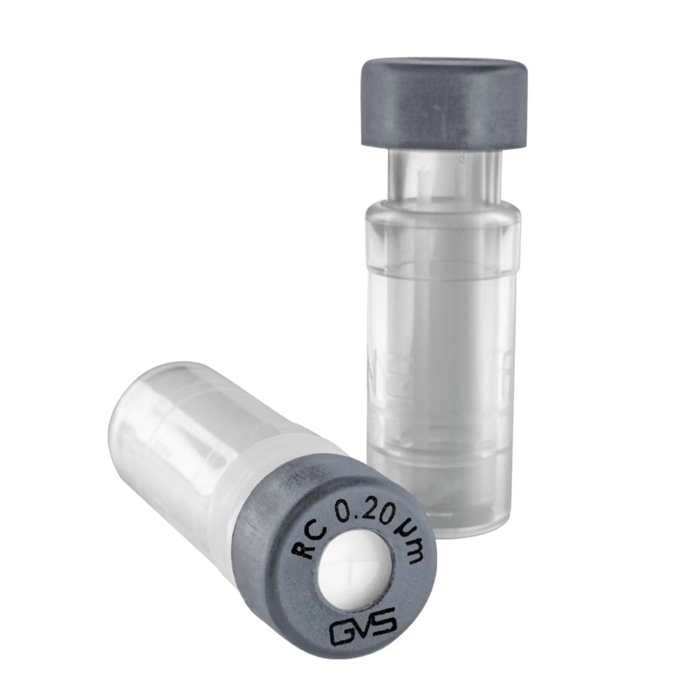GVS MV32ANPRC002GC01 Syringeless Filter Vials, 0.20µm, RC, Grey, 100/CS