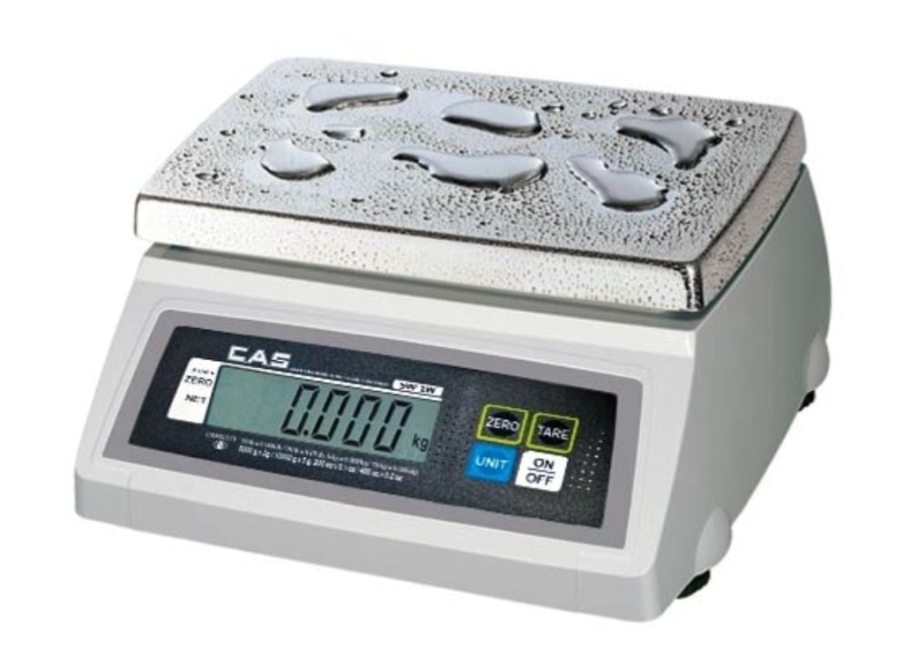 CAS SW-1W10DD Dual Range Portion Control Washdown Scale, SW-1W Series, NTEP, 10 lb x 0.005 lb