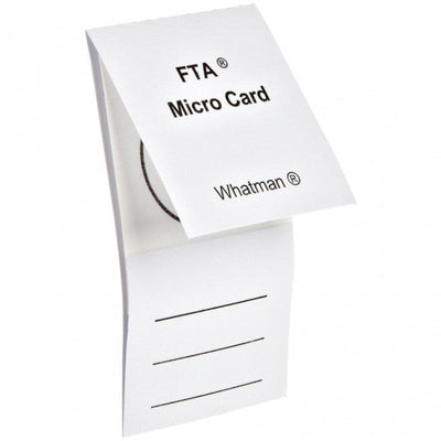 Whatman WB120310 FTA Micro Card, Non-Indicating, 1 Sample Area Per Card, 25 Pack