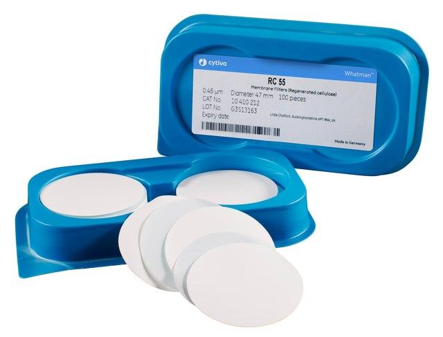 Whatman 10410014 Filter Circles, 50mm Dia, Regenerated Cellulose RC 60, 1 micrometer Pore Size, 100/pk