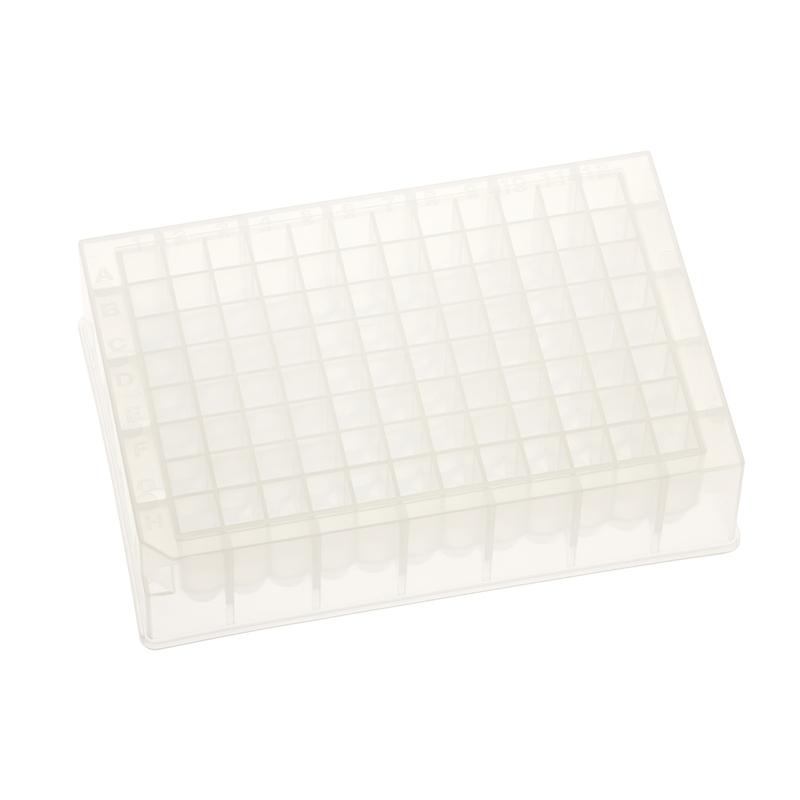 Celltreat 229573 1.5mL 96 Deep Well Storage Plate, PP, Square Well, Round Bottom, Non-sterile